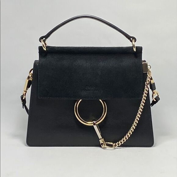 Chloé Small Faye Leather & Suede Top Handle Bag - Picture 4 of 15